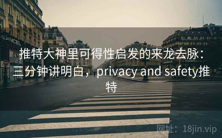 推特大神里可得性启发的来龙去脉：三分钟讲明白，privacy and safety推特